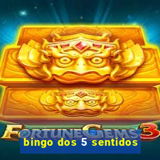 bingo dos 5 sentidos